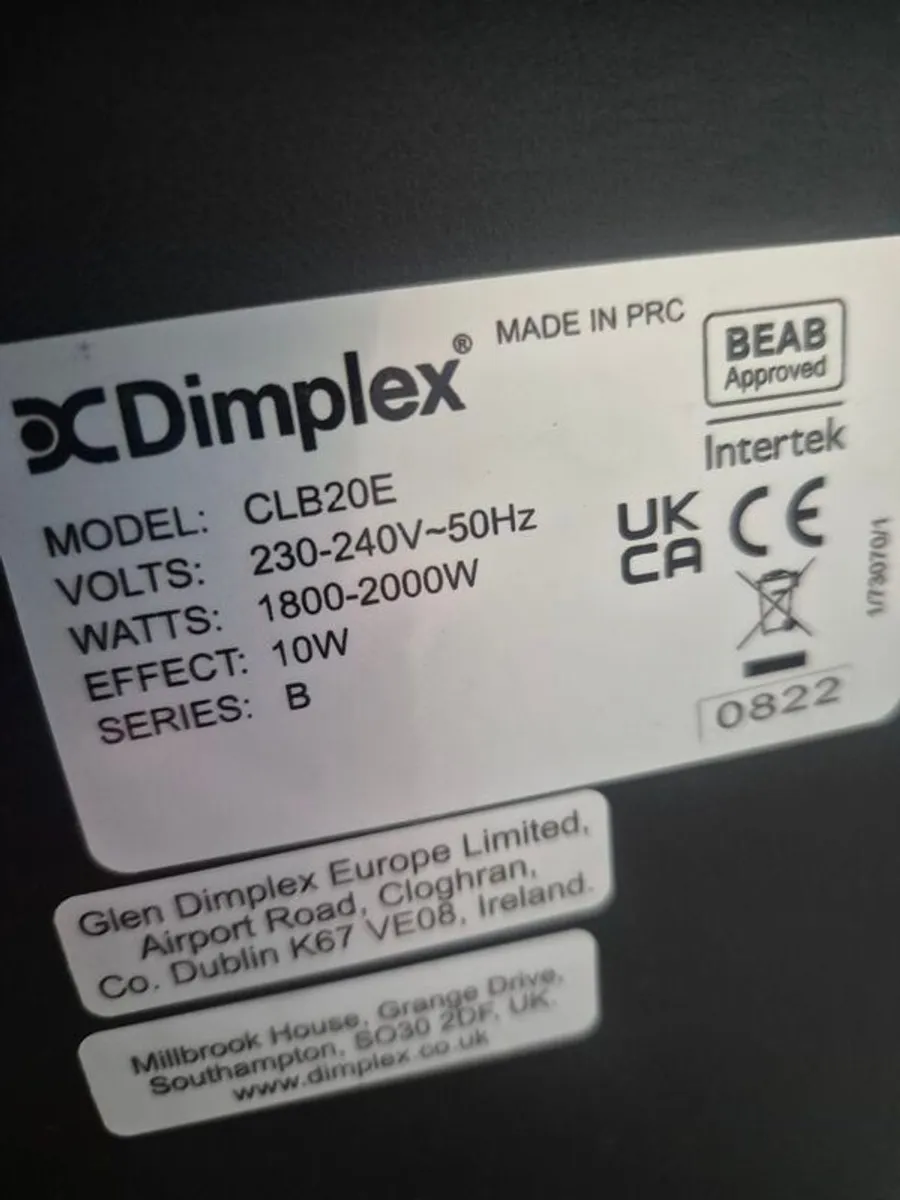 Dimplex Electric Fire with Hearth - Image 3