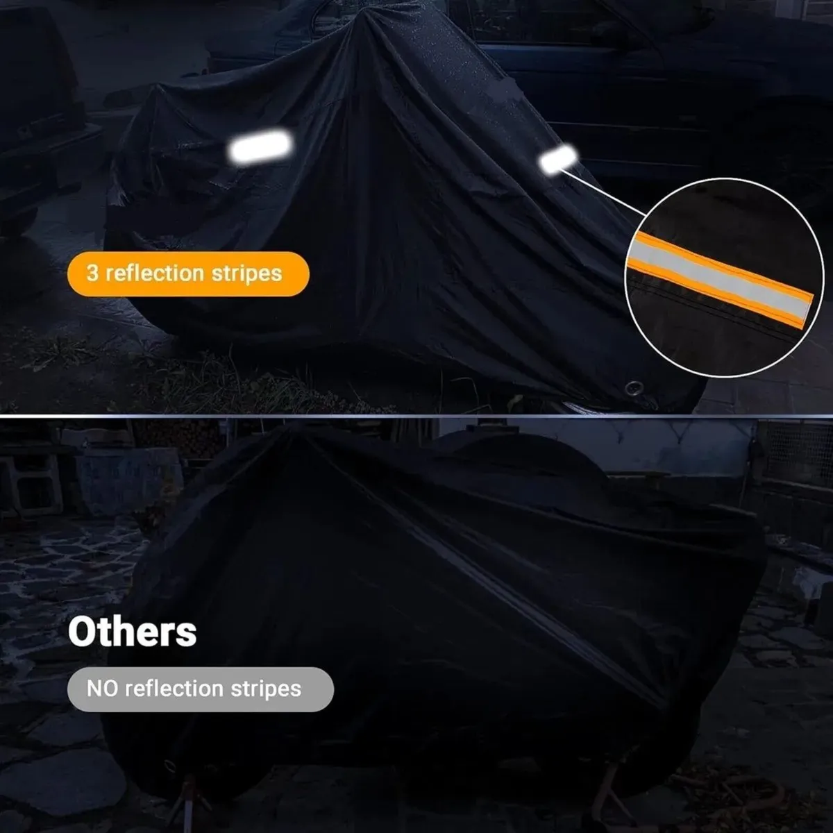 210D Waterproof Outdoor Motorcycle Cover - Image 3