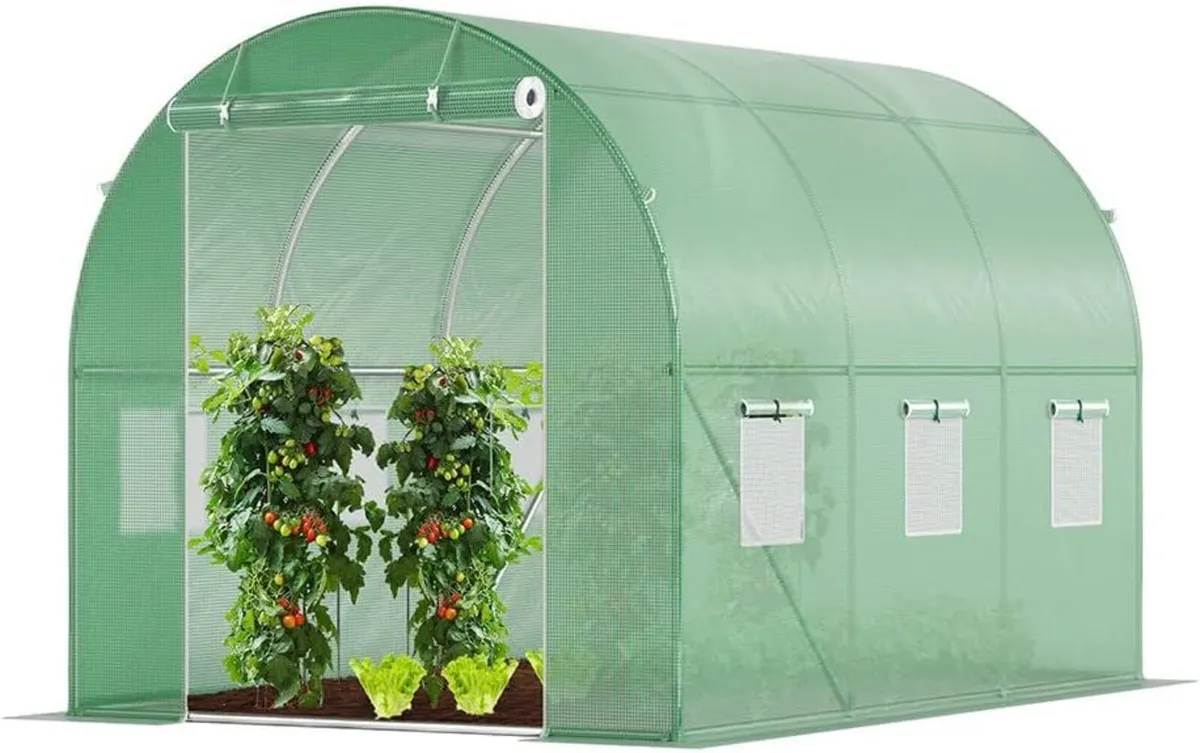 Greenhouse Polytunnel 3x2x2m 6m² Garden Tent - Image 1