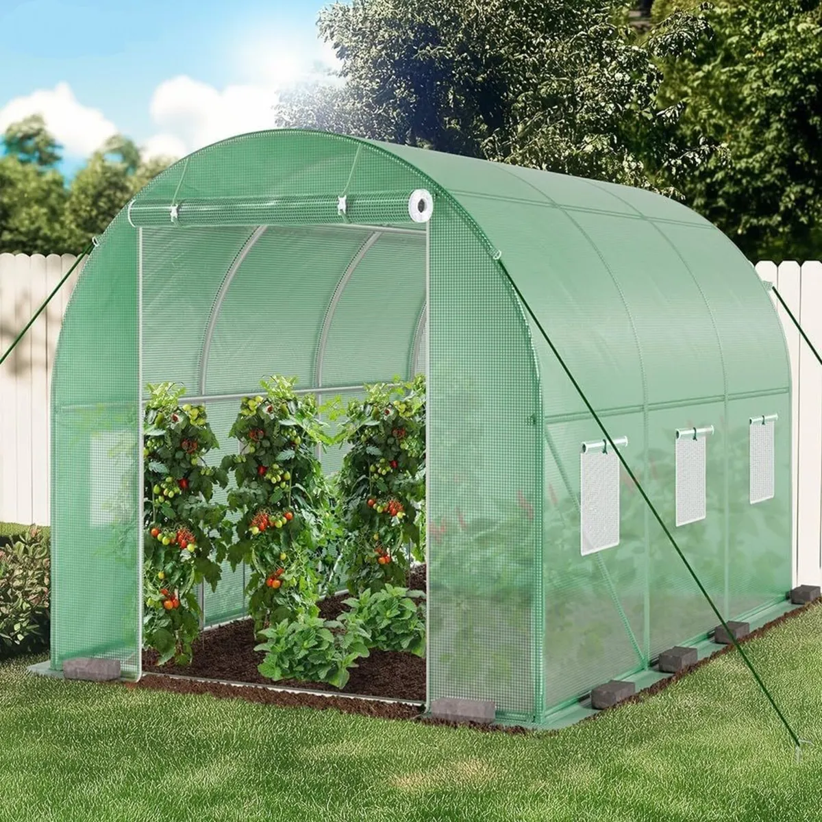 Greenhouse 3x2x2m 6m² Walk In Garden Tunnel - Image 1
