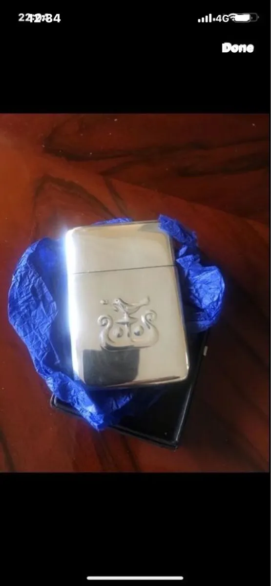 Solid Silver Business Card Holder - Image 1