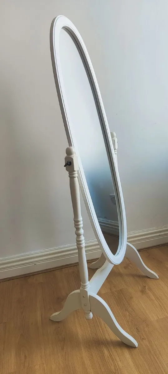 Oval Full Length Floor Mirror Freestanding - Image 1