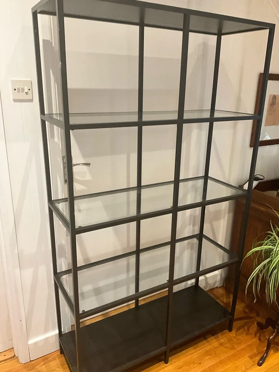 Spacious Double Size Glass Bookcase/Display Shelf - Image 1
