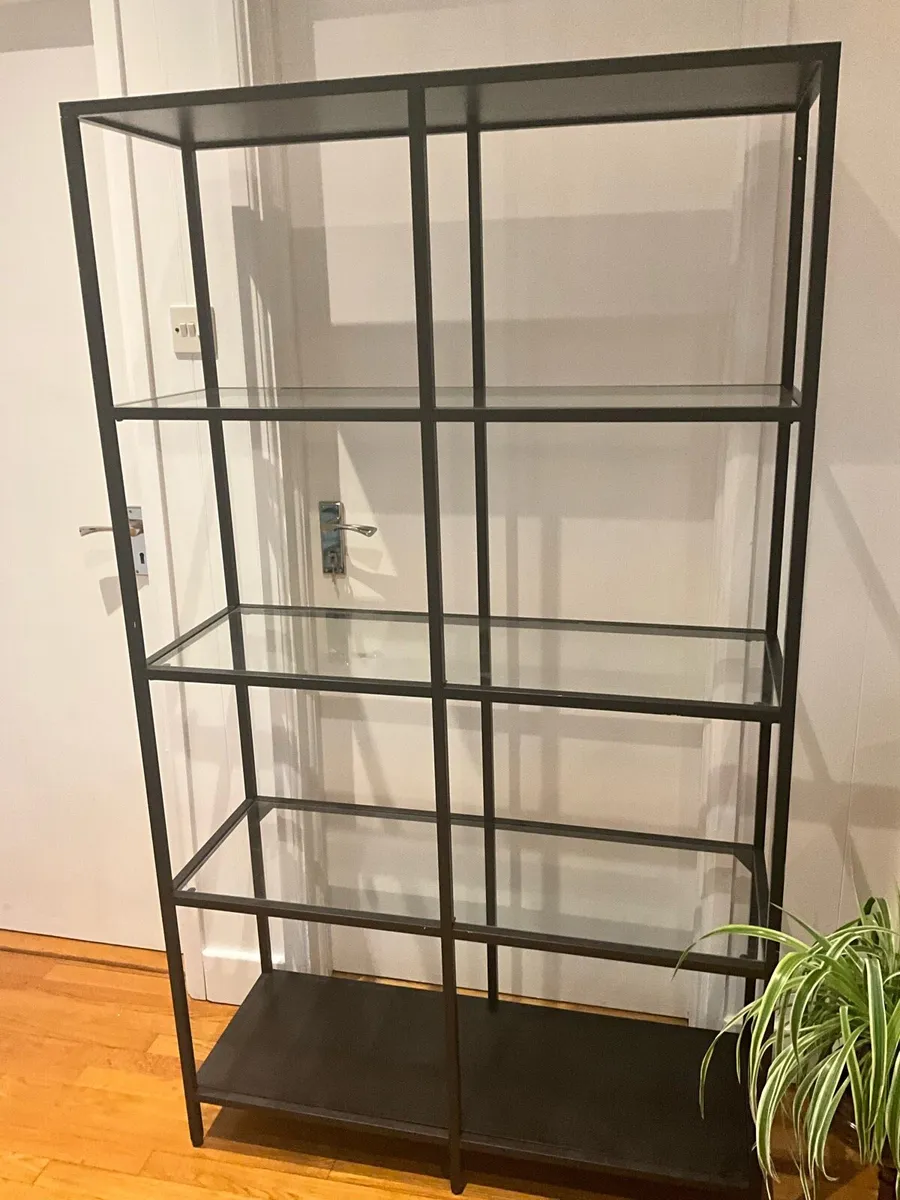 Spacious Double Size Glass Bookcase/Display Shelf - Image 2