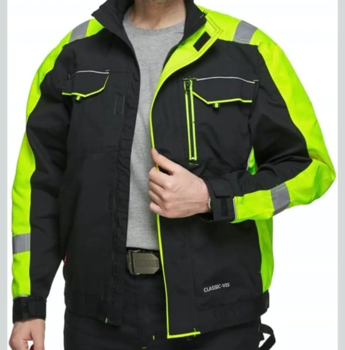 Hi-Vis Classic-VIS Work Jacket – Premium Safety - Image 3
