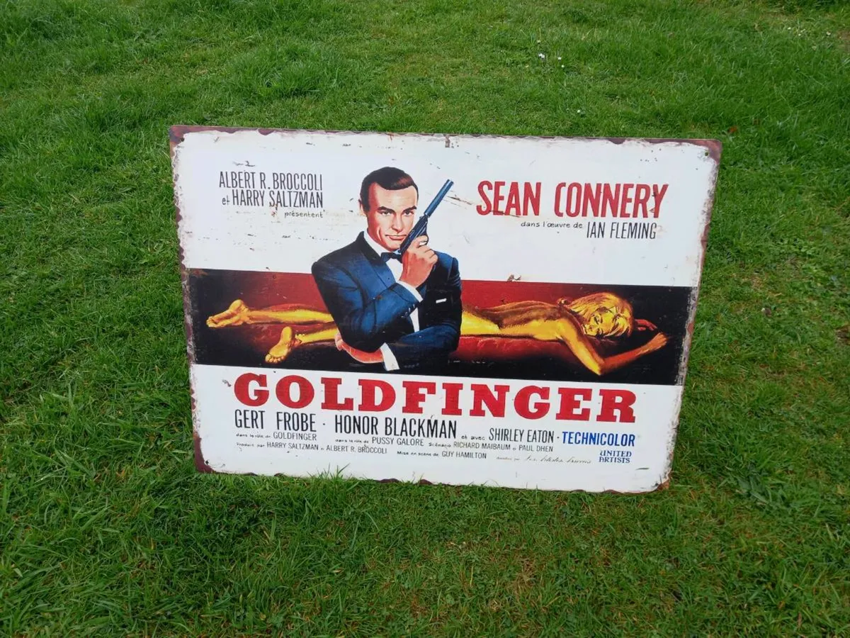 James Bond 007 Large Tin Sign - Image 3