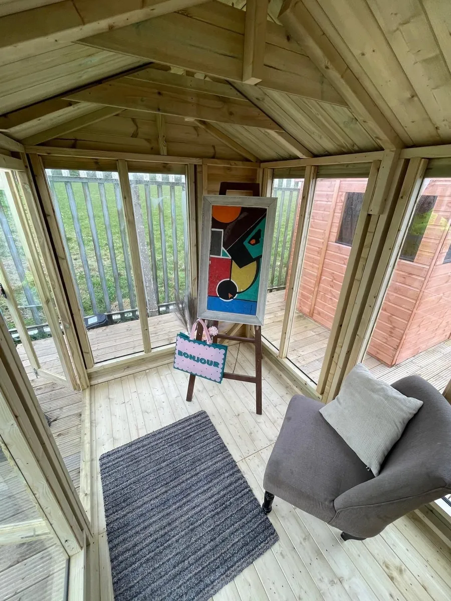 🏡 8x6 COOLA PREMIUM APEX SUMMERHOUSE – IN STOCK - Image 1