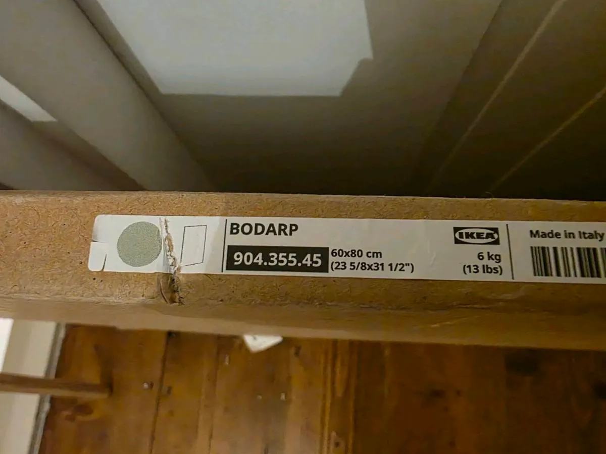 IKEA BODARP Grey-Green Kitchen Door 60x80cm - Image 1