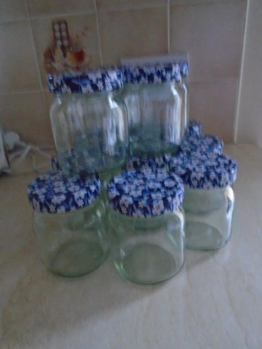 12 Jam jars, Glass jars, Kitchen - Image 3