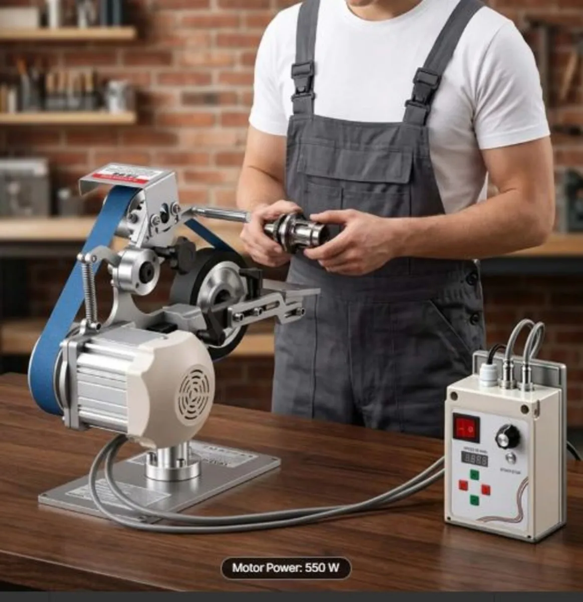 Belt Grinder Sander with VFD, 762mm x 25.4mm - Image 4