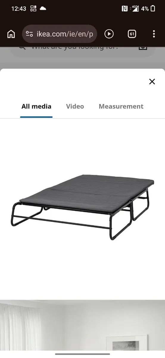 2 seater foldable sofa bed - Image 2