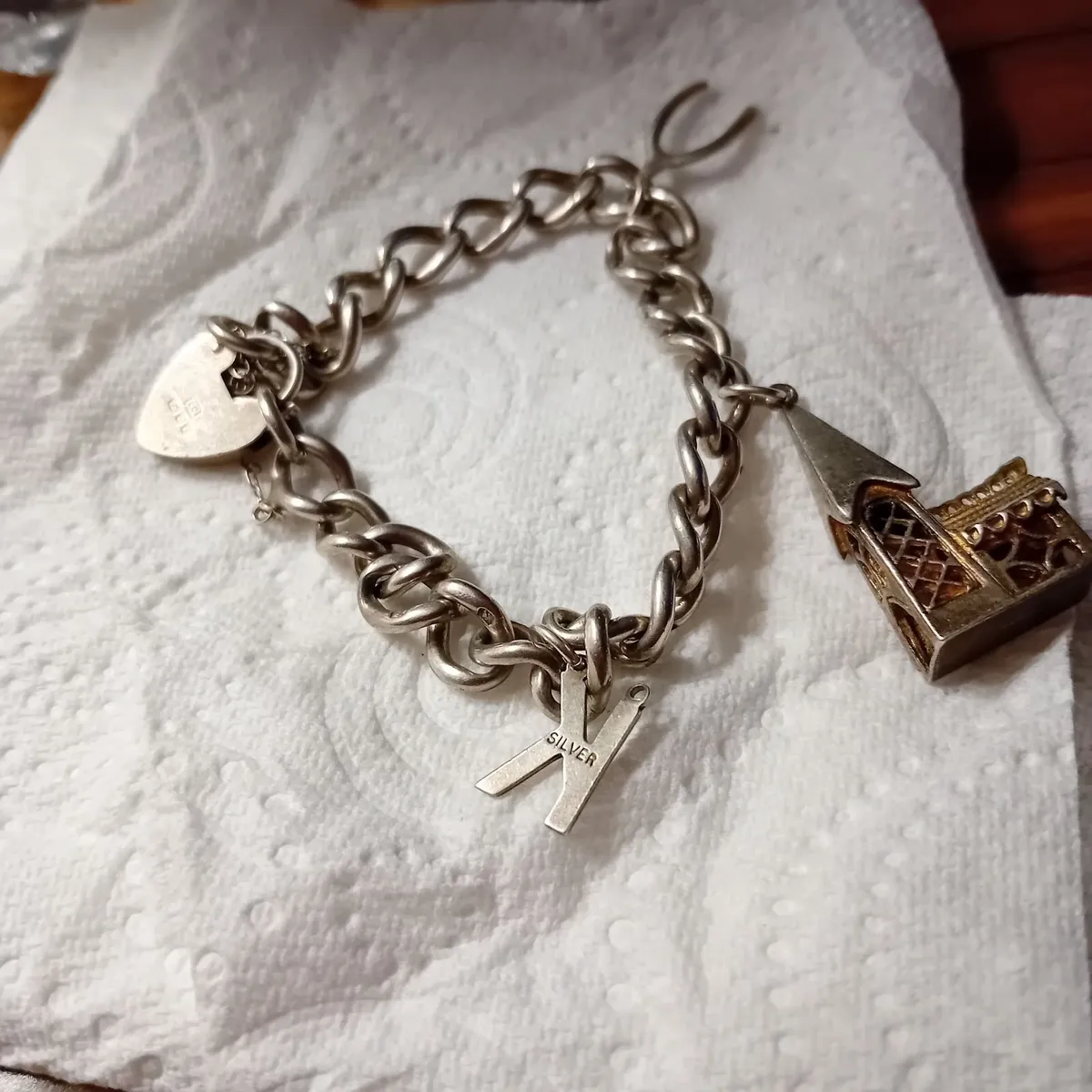 Silver Charm Bracelet - Image 1