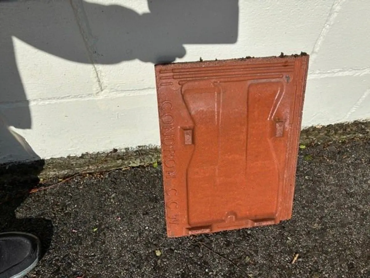480 Condron flat roof tiles Free on two pallets in good condition - Image 2