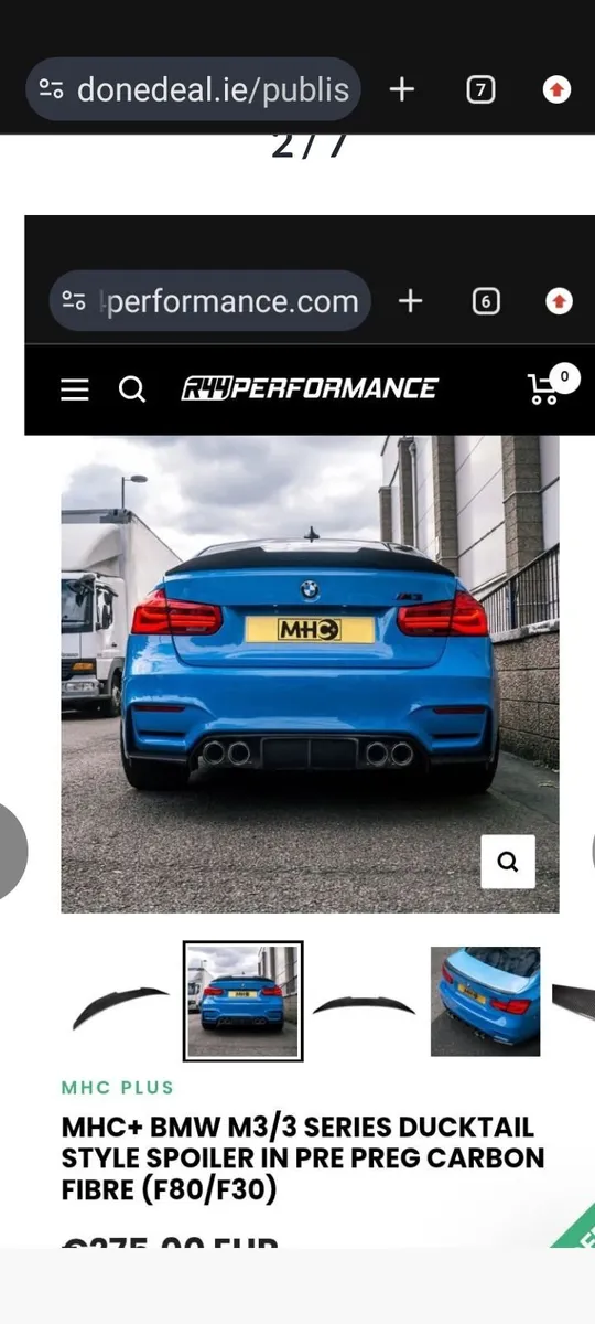 Brand new CT Carbon fibre ducktail rear spoiler - Image 1