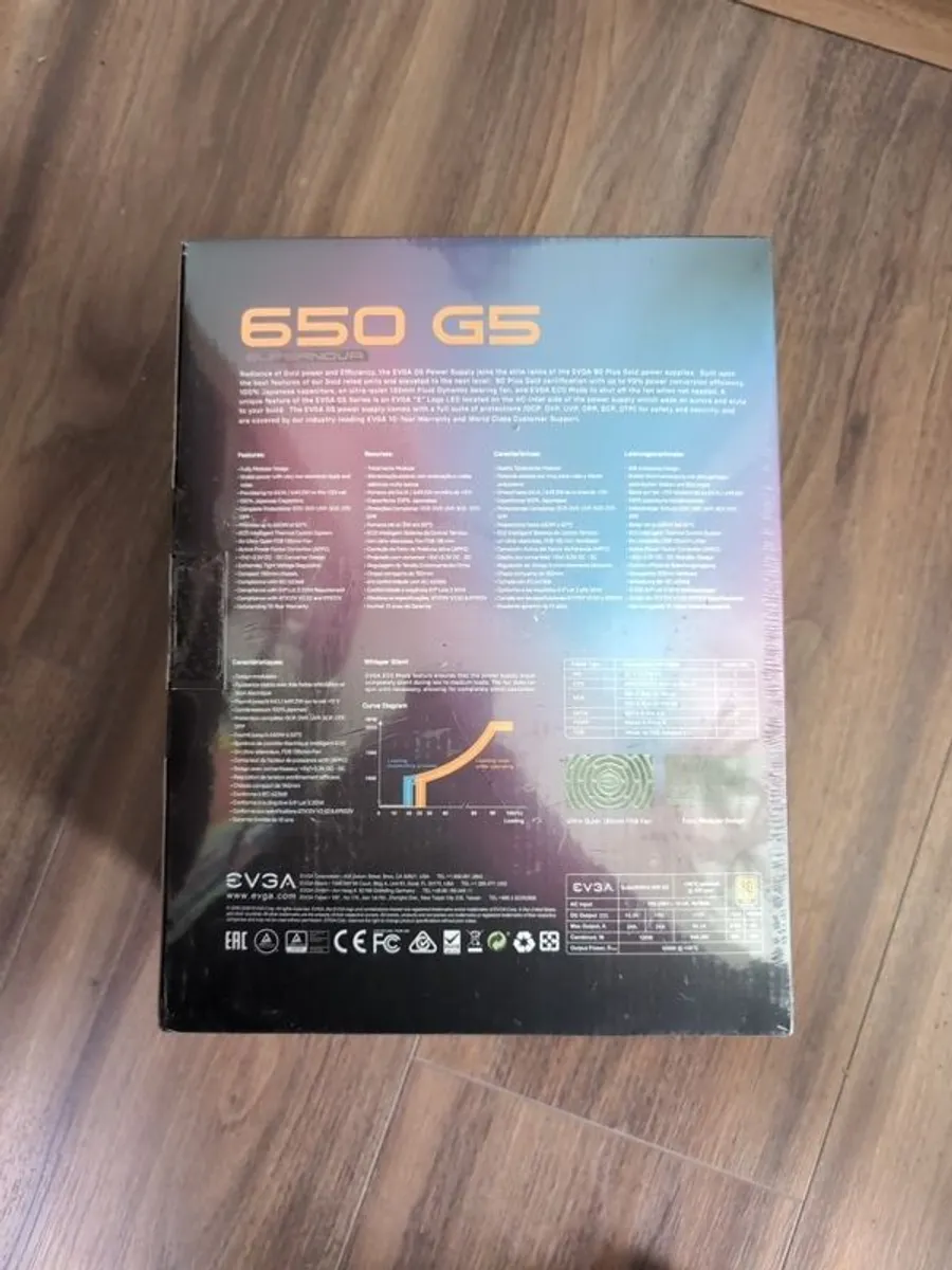EVGA SuperNOVA G5 650 Watt Full Modular Power Supply/PSU - Image 2