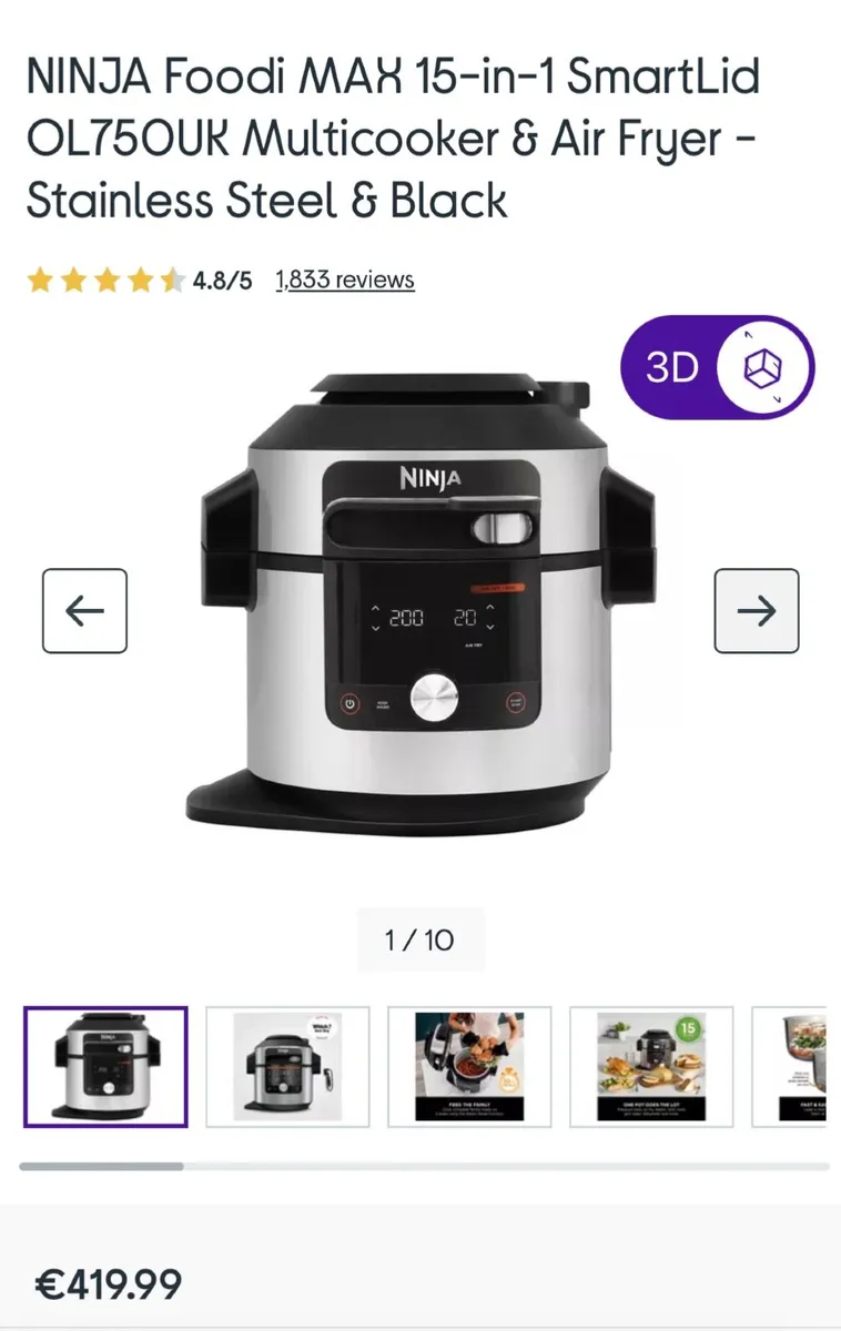 🔥 Ninja 15-in-1 Multi-Cooker – Second Hand for Sa