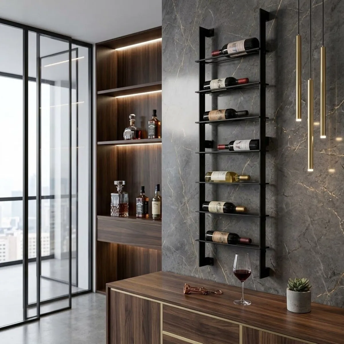 The SOMMELIER Bespoke Wall Wine Rack - Image 4