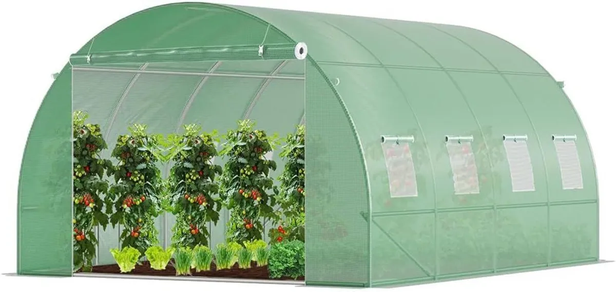 Greenhouse 12m² Polytunnel 4x3x2m Garden Tent - Image 4