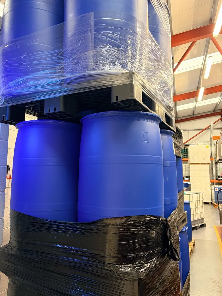 210L Food Grade Blue Plastic Drums – 36 Available - Image 2