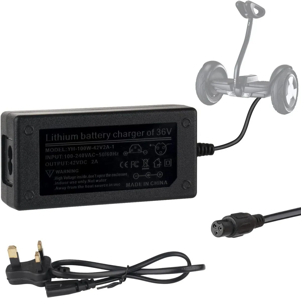 Scooter & Hoverboard Charger Power Adapter - Image 2
