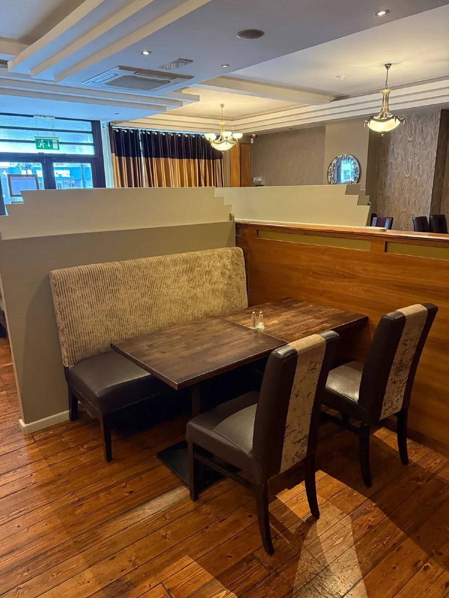 Restaurant Chairs, Benches, Tables, Partitions - Image 2