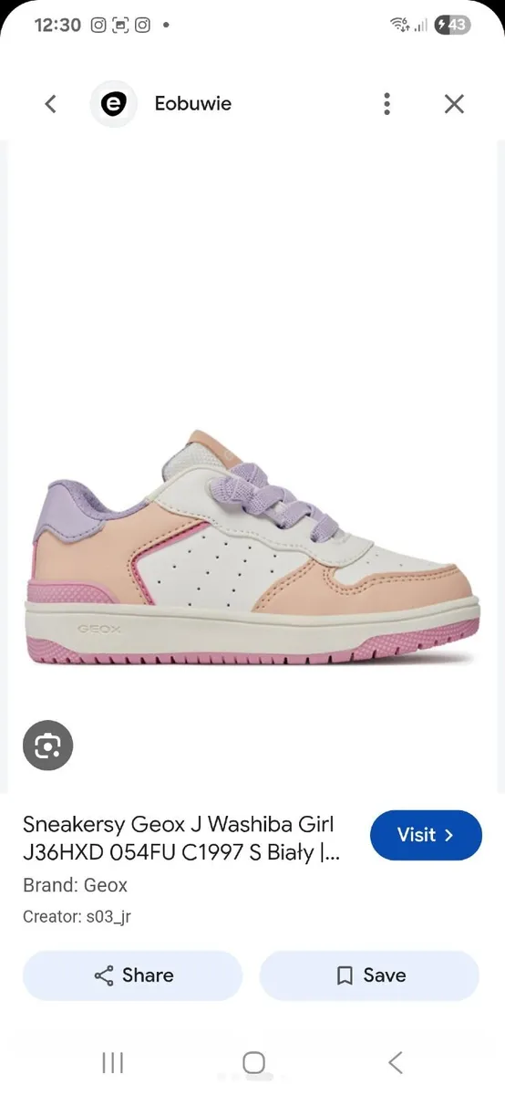 Girls Trainers Size 35 - Image 3