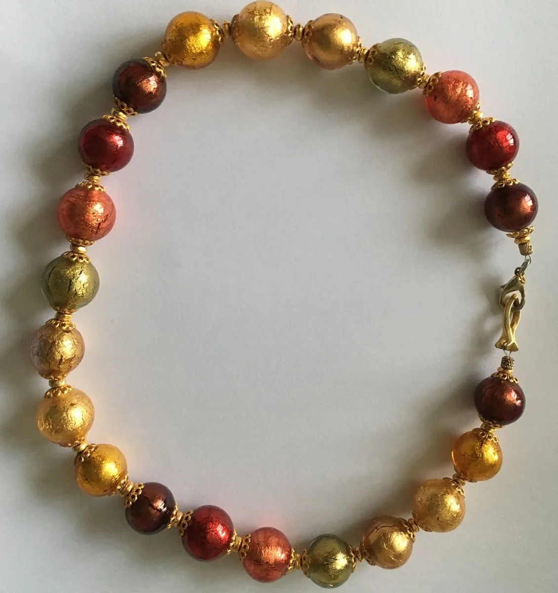 Murano Glass Bead Necklace - Image 2