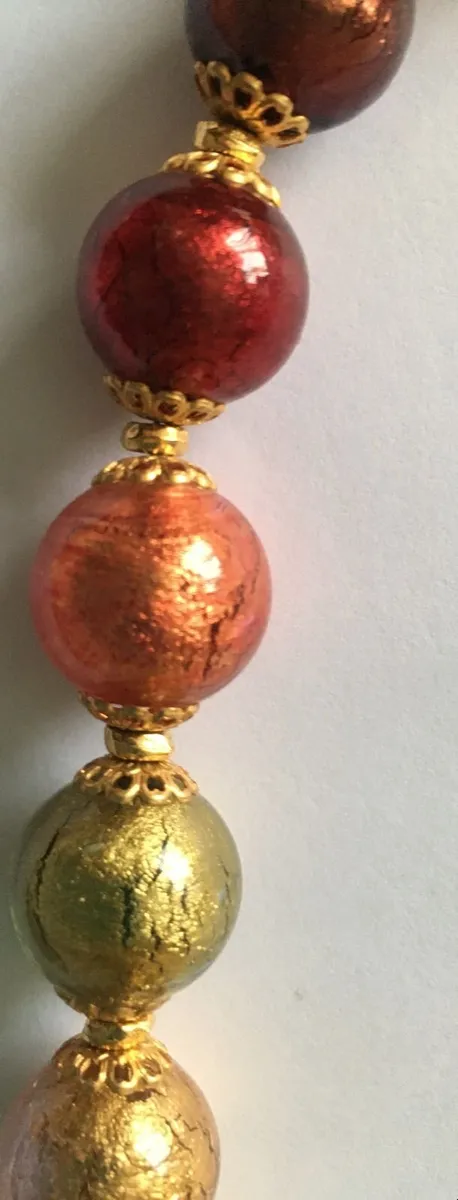 Murano Glass Bead Necklace - Image 3