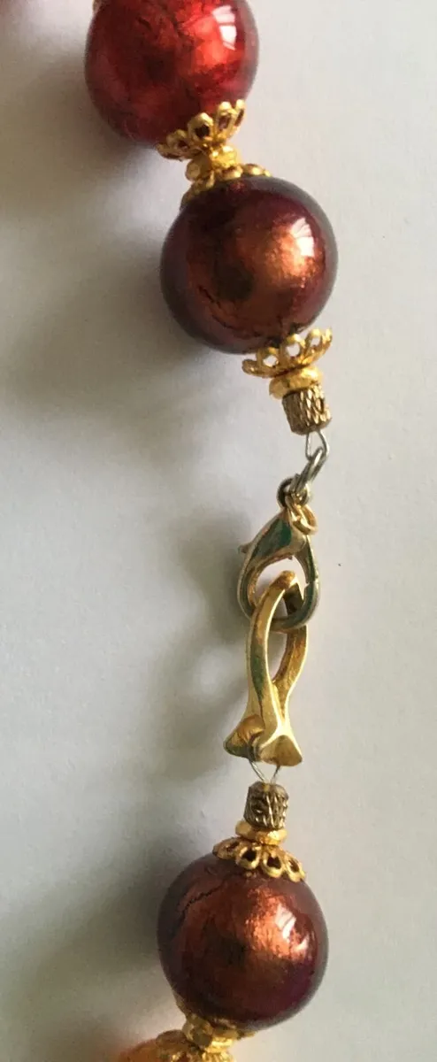 Murano Glass Bead Necklace - Image 4