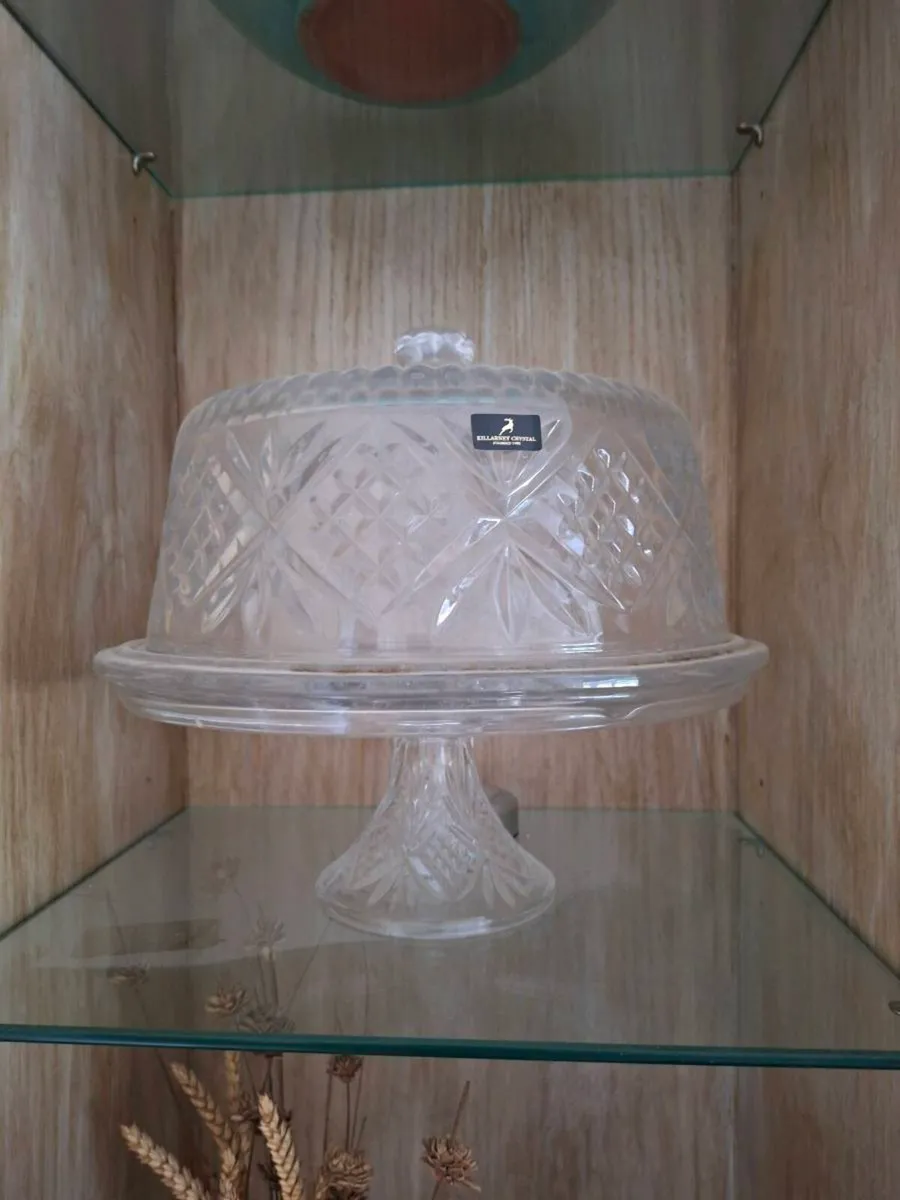 Stunning 4-1 Killarney crystal cake or punch stand - Image 1