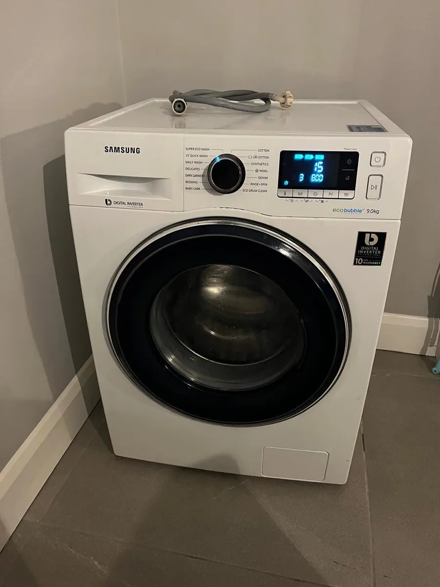 Samsung eco bubble 9kg washing machine - Image 1