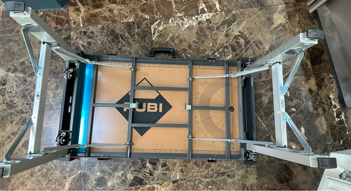 Rubi 4 in 1 folding reversible work table as new - Image 2