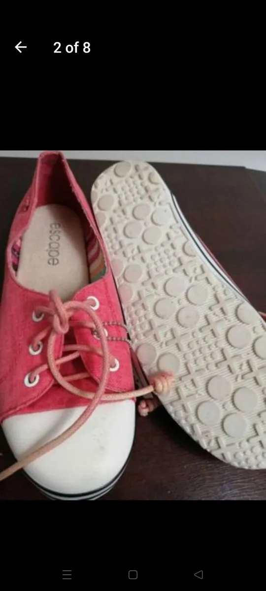 Escape. Orange canvas shoes, new with tags - Image 2
