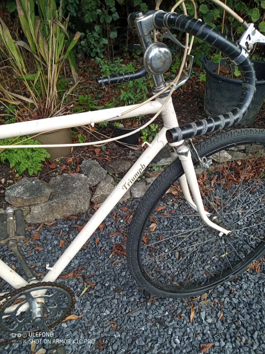 Vintage triumph raçing bicycle - Image 4