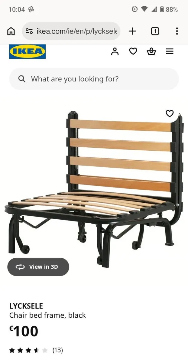 Chair bed frame and mattress - Image 4