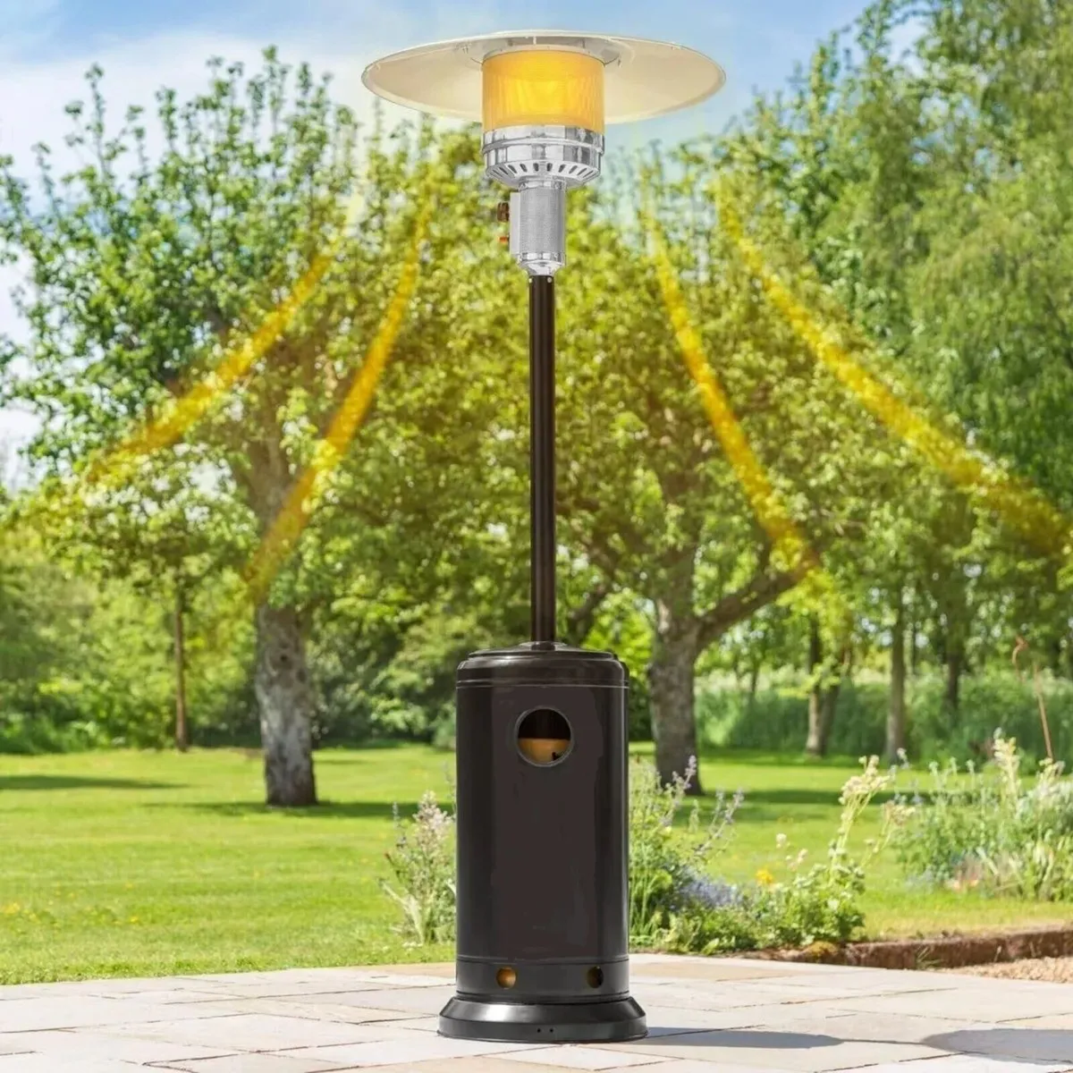 Stainless Steel Patio Heater with Hose - Image 4