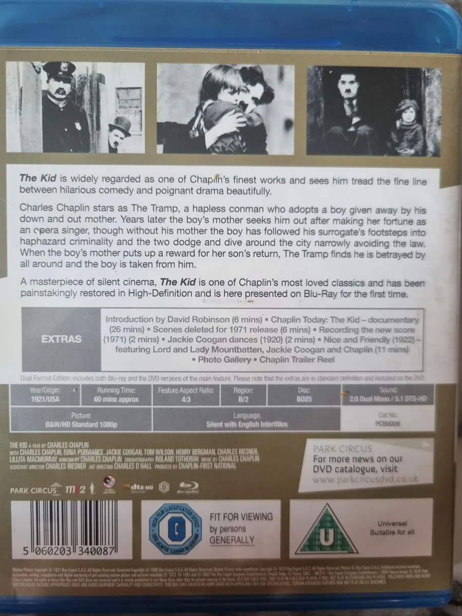 Charlie Chaplin The Kid  Dvd + Blu-ray - Image 3
