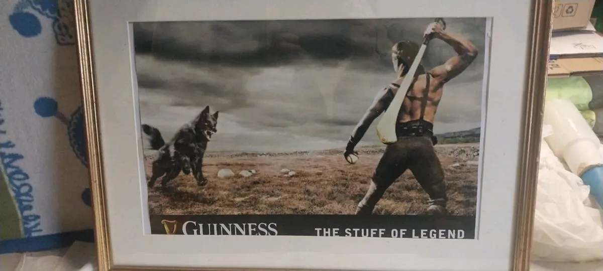 Guinness print and frame - Image 2