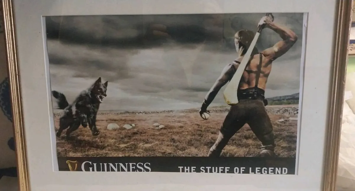 Guinness print and frame - Image 1