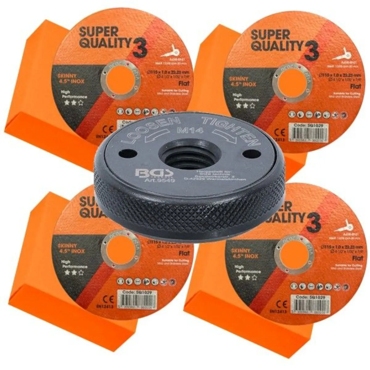 Super Quality 3 Flat 100 x Stainless Steel Cutting - Image 1