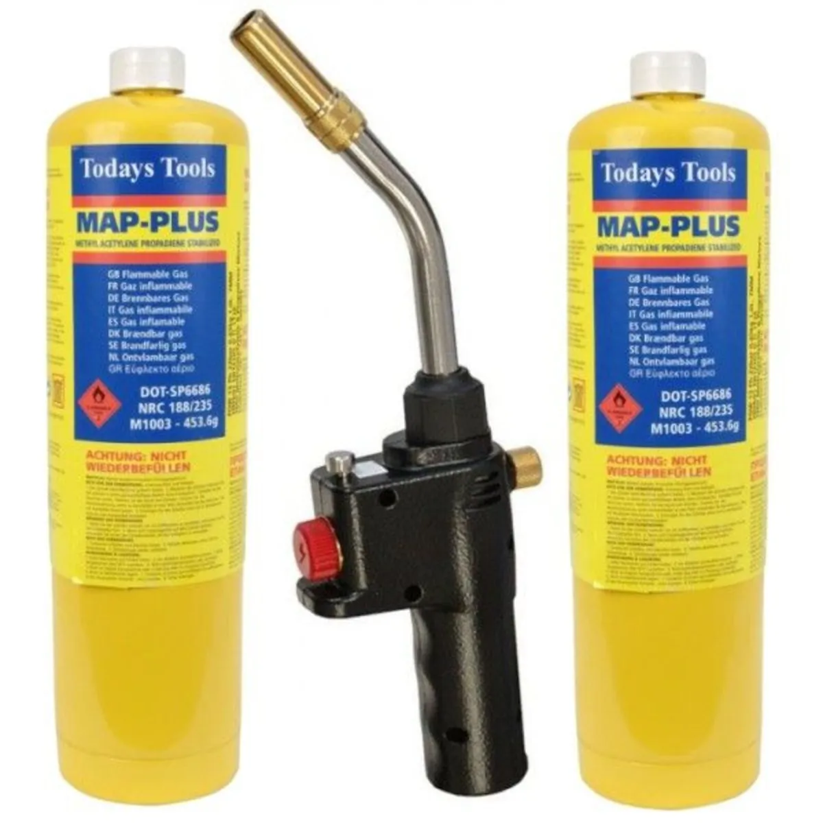 Faithfull Quick Pro Auto Power Torch CGA600 with 2 - Image 1