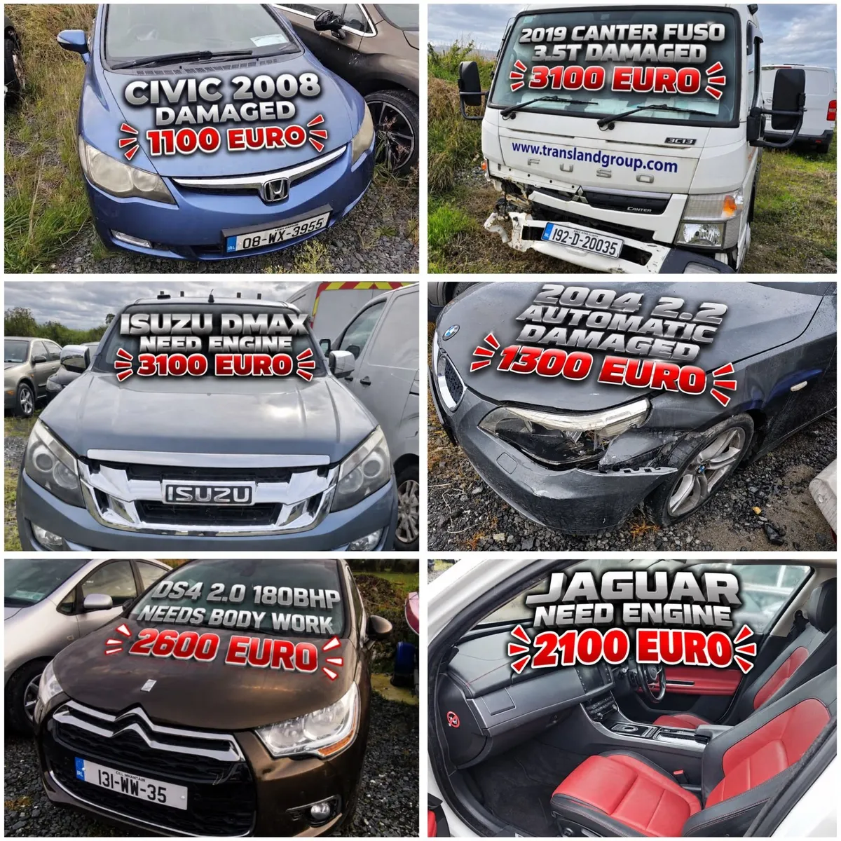 CARS DAMAGED