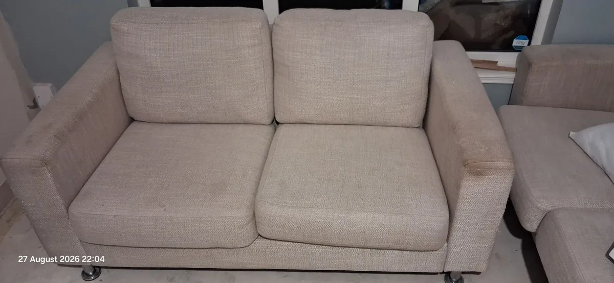 2 seater and 3 seater Sofa for Collection Only. - Image 1