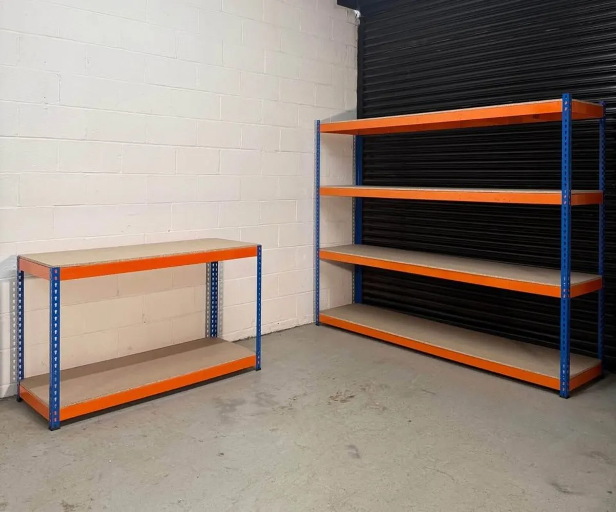 4 Tier Longspan Shelving Bays Sheds Workshops - Image 1