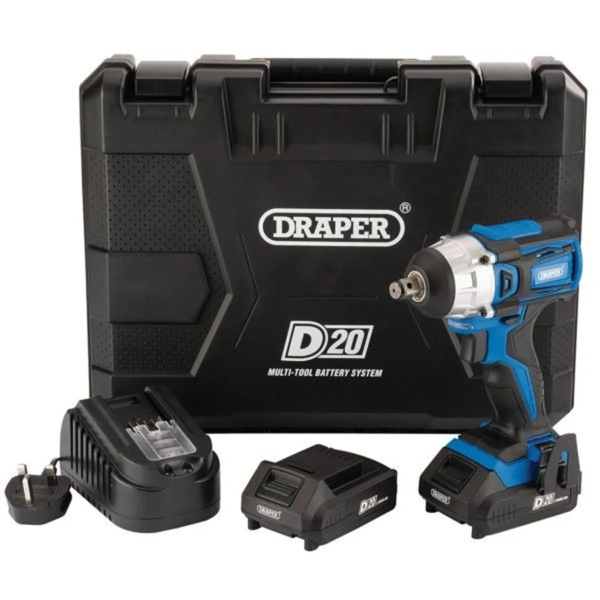 Draper D20 20V Brushless Impact Wrench, 1/2" Sq. D - Image 1