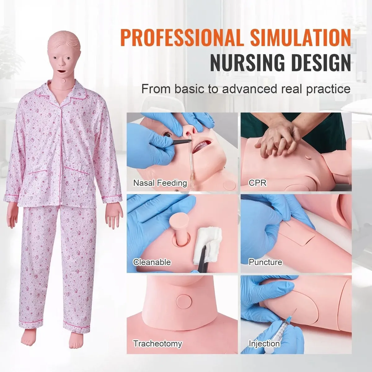 Nursing Manikin Human Body Care Training Model - Image 1