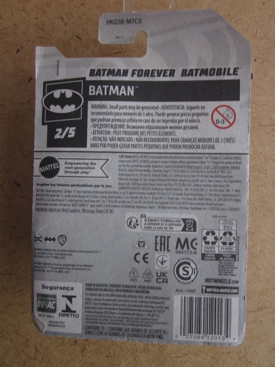 Hot Wheels Batman Forever Batmobile New - Image 4