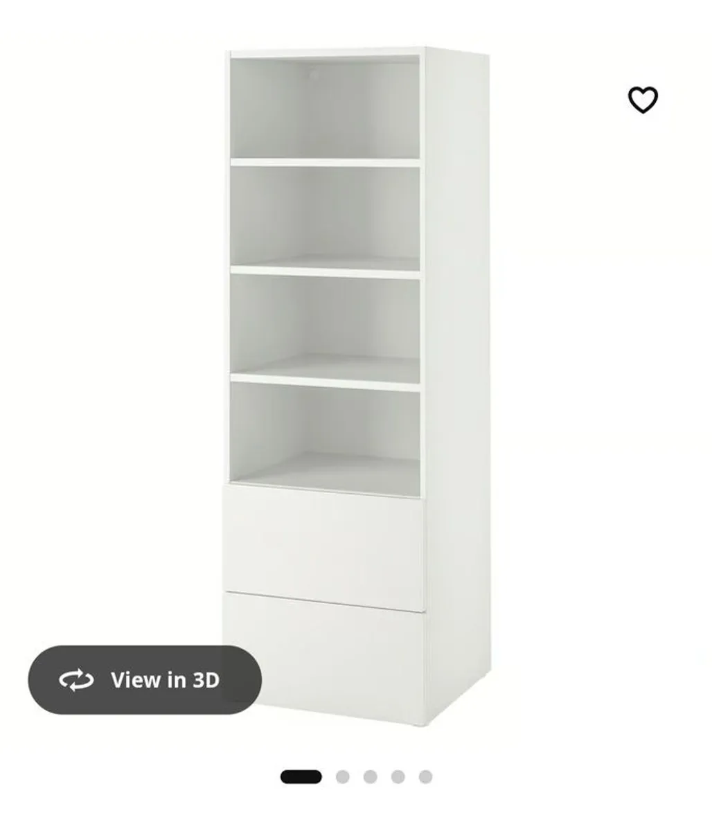 Bookcase with 2 drawers - Image 1