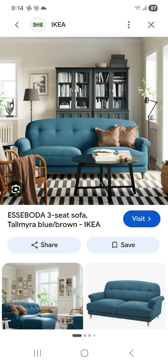 3 seater Ikea Esseboda couch - Image 1