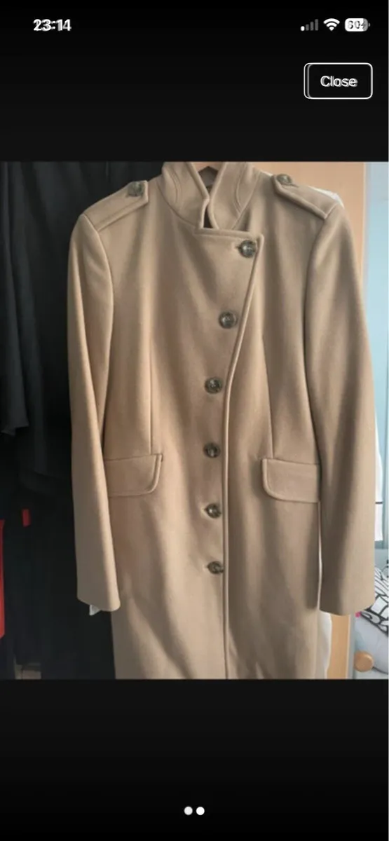 Camel Benetton Coat - Image 1